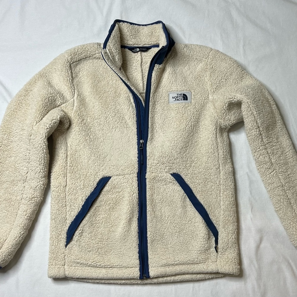 Men’s The North Face campshire full zip fleece jacket sz S